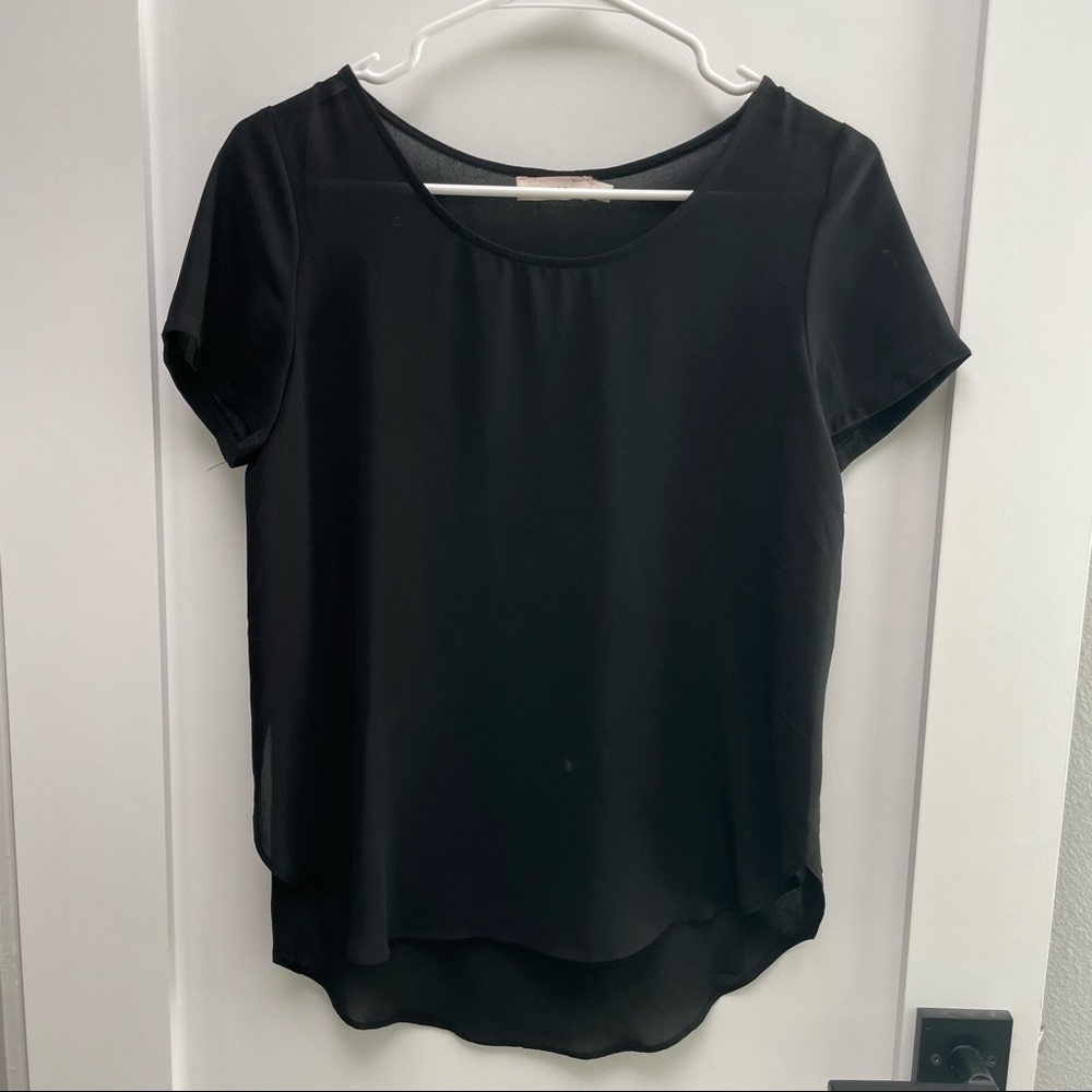 Lush short sleeve blouse